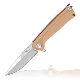 ANV Knives Einhandmesser Z100 BB G10 Sleipner Stahl coyote/stonewash inkl. Grtelclip