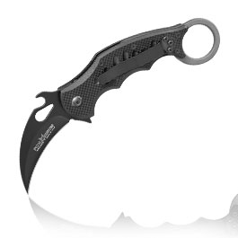 Fox Knives Karambit Messer FX-599 Small Folding N690 Stahl schwarz inkl. Grtelclip