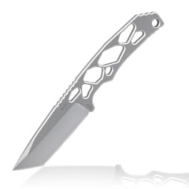 Bker Plus Messer Superlight Tanto silber inkl. Kydexscheide