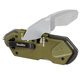 Smith`s Messerschrfer Tactical Pocket Pal oliv inkl, Grtelclip und Glasbrecher