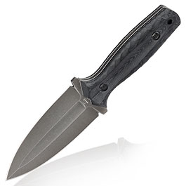 Bker Plus Messer W1 VG-10 Stahl schwarz/stonewash inkl. Kydexscheide und Stahlclip