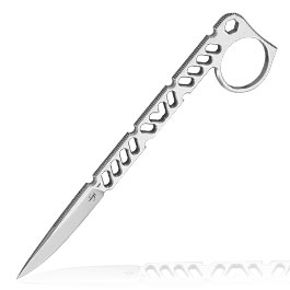 Bker Plus Neck Knife Sigurd 42 silber inkl. Kydexscheide und Grtelclip