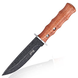 Herbertz Grtelmesser Cocobolo Black Stonewash inkl. Lederscheide