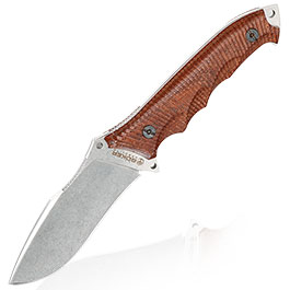 Bker Grtelmesser Arbolito Buffalo Soul 42 Bhler N695 Stahl Ebenholz inkl. Lederscheide