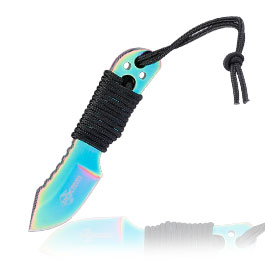 Neck Knife Little Rainbow inkl. Kydexscheide & Kugelkette