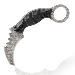 Karambit Neck Knife Shadow schwarz/grau inkl. Kydexscheide & Kugelkette