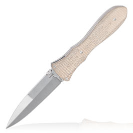 Bker Plus Einhandmesser Atropos hellbraun inkl. Grtelclip & Etui