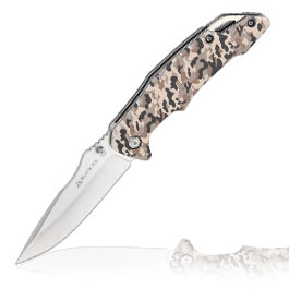 Black Ice Einhandmesser brown camo inkl. Grtelclip