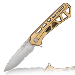 Buck Einhandmesser 812 Trace OPS silber/bronze inkl. Grtelclip