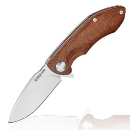 Bker Einhandmesser Arbolito Nahuel Guayacan Bhler N678 Stahl Ebenholz inkl. Grtelclip & Etui