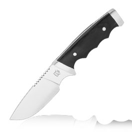 MP9 Outdoormesser silber/schwarz inkl. Nylonscheide