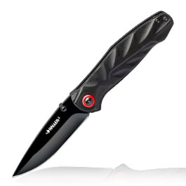 Haller Einhandmesser schwarz inkl. Grtelclip