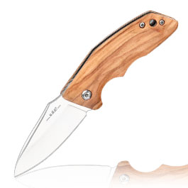 Haller e.d.c. Taschenmesser downtown blade silber/braun inkl. Grtelclip & Nylonetui