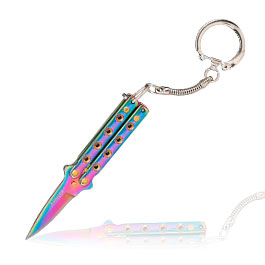 Haller Schlsselanhnger Mini Butterfly rainbow inkl. Schlsselring