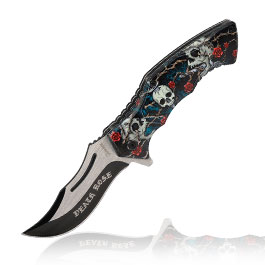 Einhandmesser Death Rose inkl. Grtelclip