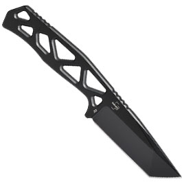 Kleinbild 1 Heckler & Koch Taktisches Outdoormesser FX01 Tanto D2 Stahl schwarz inkl. Kydexscheide mit Stahlclip