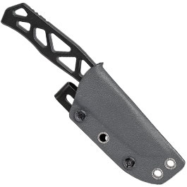 Kleinbild 4 Heckler & Koch Taktisches Outdoormesser FX01 Tanto D2 Stahl schwarz inkl. Kydexscheide mit Stahlclip