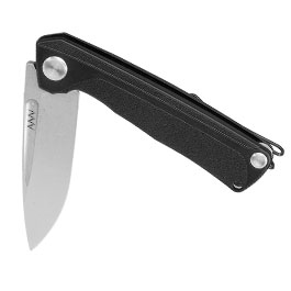 Kleinbild 3 ANV Knives 2in1 Taschenmesser / Einhandmesser Z200 Plus Stonewash Sleipner Stahl GRN schwarz inkl. Grtelclip