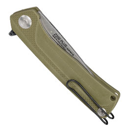 Kleinbild 5 ANV Knives 2in1 Taschenmesser / Einhandmesser Z200 Plus Stonewash Sleipner Stahl G10 oliv inkl. Grtelclip