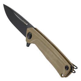 Kleinbild 6 ANV Knives 2in1 Taschenmesser / Einhandmesser Z200 Plus DLC Sleipner Stahl G10 oliv inkl. Grtelclip