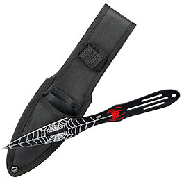 Kleinbild 2 CJH 3 tlg. Wurfmesser-Set Stahl AISI 420 beschichtet, Spinnenmotiv