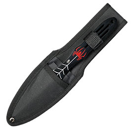 Kleinbild 3 CJH 3 tlg. Wurfmesser-Set Stahl AISI 420 beschichtet, Spinnenmotiv