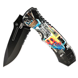 Kleinbild 2 CJH Rettungsmesser Hot Rod Einhandmesser