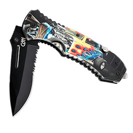 Kleinbild 2 CJH Rettungsmesser HOT ROD Einhandmesser