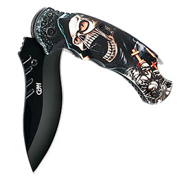 Kleinbild 2 CJH Einhandmesser Skull