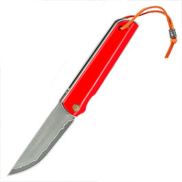 Kleinbild 1 Albainox Red Acryl Einhandmesser mit Klinge aus drei Schichten Sandwich Konstruktion