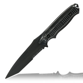 Produktbild zu Snow Wolf BC141 Style Deko Gummi Messer inkl. Scheide schwar ...