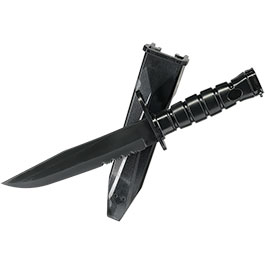 Kleinbild 2 Snow Wolf US M10 Deko Gummi Bajonett f. M4 / M16 Gewehre inkl. Scheide schwarz