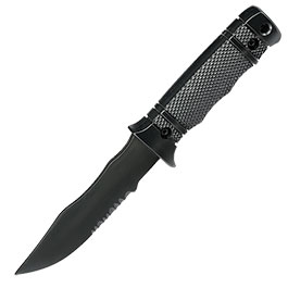 Produktbild zu Snow Wolf M37 Style Deko Gummi Messer inkl. Scheide schwarz ...