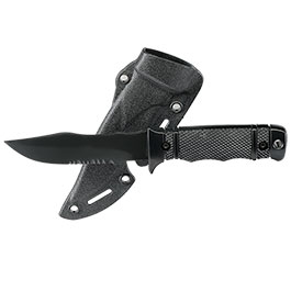 Kleinbild 2 Snow Wolf M37 Style Deko Gummi Messer inkl. Scheide schwarz