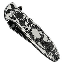 Kleinbild 3 Albainox - Rainblack Einhandmesser-unverwechselbares Alltags-Taschenmesser