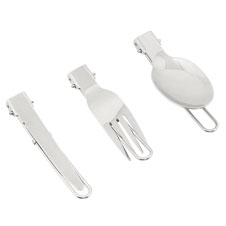 Kleinbild 1 Albainox Klappbares, 3-teiliges Camping-Besteckset