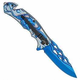 Kleinbild 1 Albainox Rainblue-Skull Tactical Klappmesser
