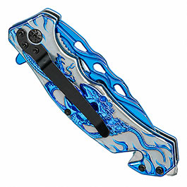 Kleinbild 4 Albainox Rainblue-Skull Tactical Klappmesser