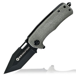 Produktbild zu K25 Taktisches Einhandmesser Mikarta schwarz ...