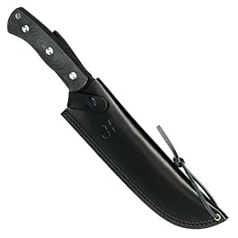 Kleinbild 5 Herbertz Bushcraft- und Survivalmesser D2 schwarz micarta