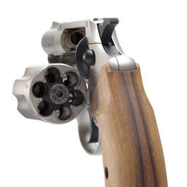 Colt Detective Special 9 mm Schreckschuss Revolver vernickelt Holzgriff Bild 3