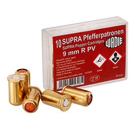 Pfefferpatronen 9 mm Revolver Supra 10 Stck