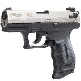 Walther P22 Schreckschuss Pistole 9mm P.A.K. vernickelter Schlitten bicolor Bild 1 xxx: