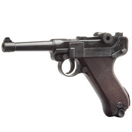 ME Modell P08 Parabellum Schreckschuss Pistole 9 mm P.A.K. brüniert Holzgriff Bild 1 xxx:
