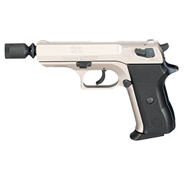 Kleinbild 10 Record COP Schreckschuss Pistole 9 mm P.A.K. Metal-Plate