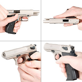 Kleinbild 11 Record COP Schreckschuss Pistole 9 mm P.A.K. Metal-Plate