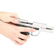 Walther P88 Schreckschuss Pistole 9mm P.A.K. bicolor/vernickelt Bild 7