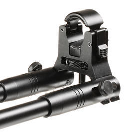 UTG Tactical Clamp-On Bipod Metall Zweibein - Metallfüße 190 - 250mm schwarz Bild 2