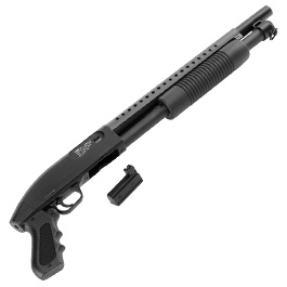 Kleinbild 4 D.E. M500 Combat Shotgun Shorty Version Springer 6mm BB schwarz