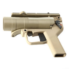 Mad Bull AGX 40mm Vollmetall Airsoft Pistolen-Launcher Tan Bild 4